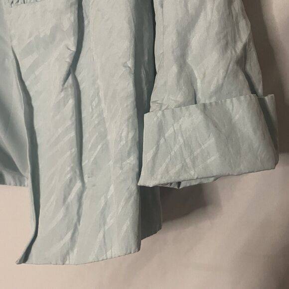 NWT Chicos Size 2 (Large) Open Smocked Shoshanna Beachglass Blazer Travel Chic - Picture 6 of 8